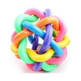 thumbnail image 1 of 4CM Pet Funny Toys with Bell Rubber Colorful Small Size Pets Chewing Ball for Ouoor, 1 of 5