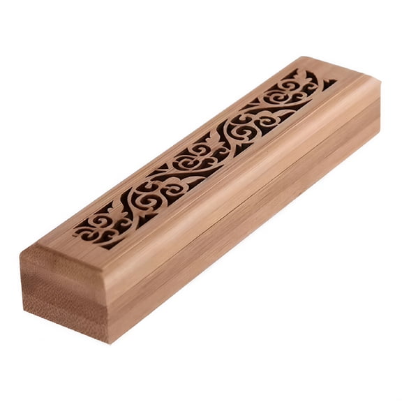 ACDANC Incense Holder Wood Incense Stick Holder Burning Incense Box Burner Ash Catcher