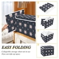 thumbnail image 2 of Yayeee Collapsible Cube Storage Bin with Lid Fabric Closet Decorative Basket with Handles, Red Fireworks Pattern, 2 of 7