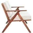 thumbnail image 5 of SAFAVIEH Dryad Mid Back Acacia Wood Outdoor Patio Bench, Natural/Light Grey, 5 of 12