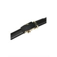 thumbnail image 3 of Cinturón de vestir de cuero con hebilla automática para hombres Inspire Chic, diseño geométrico dorado 53 1/8-55 7/8, 3 of 6