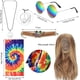 thumbnail image 2 of Conjunto de disfraz de peluca hippie Accesorios hippies Collar y aretes con el símbolo de la paz Pulsera Diadema hippie Gafas de sol Disfraz hippie de Halloween para fiesta temática de los años 60 70, 2 of 7