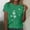 Green, variant on QUNYINEY Dandelion Women's T-Shirts Short Sleeve Pullover Casual Crew Neck Tops Loose Spring Tops for Women