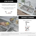 thumbnail image 4 of Stylish Dual Mount 32 ¼" Stainless Steel 16G Double Bowl Kitchen Sink with Grids & Strainers S-202XTG, 4 of 10