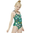 thumbnail image 5 of Animal Crossing Girls One Piece Swimsuits Quick Dry Bathing Suit Swimwear Swimming Suit 11-13Y(160cm), 5 of 8