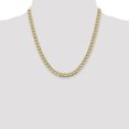 thumbnail image 2 of 14k 6.75mm Semi-solid Pav? Curb Chain (Weight: 16.97 Grams, Length: 20 Inches), 2 of 4