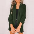 thumbnail image 2 of Veste de Travail pour Femme à Boutons, Élégante, Manteau d'Extérieur, Veste Extensible au Tempérament, Veste à Simple Boutonnage, Blazer Tunique Mode Uni, Cardigan Confortable, 2 of 6