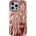 thumbnail image 7 of Plating 3D Fold Wave Pattern Soft Phone Case Compatible with iPhone Case (Silver,iPhone 12 Pro), 7 of 7
