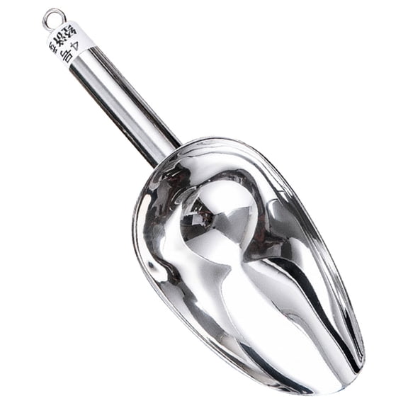 CRAFTHROU Small Stainless Steel Ice Scoop For Freezer Rice Handling Chefs Kitchen Tool 1Pcs