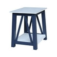 thumbnail image 6 of Surrey Solid Wood End Table with Shelf - Blue/Antiqued Chalk, 6 of 8