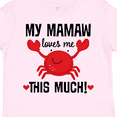 thumbnail image 4 of Inktastic Mamaw Loves Me Grandson Gift Boys or Girls Toddler T-Shirt, 4 of 5