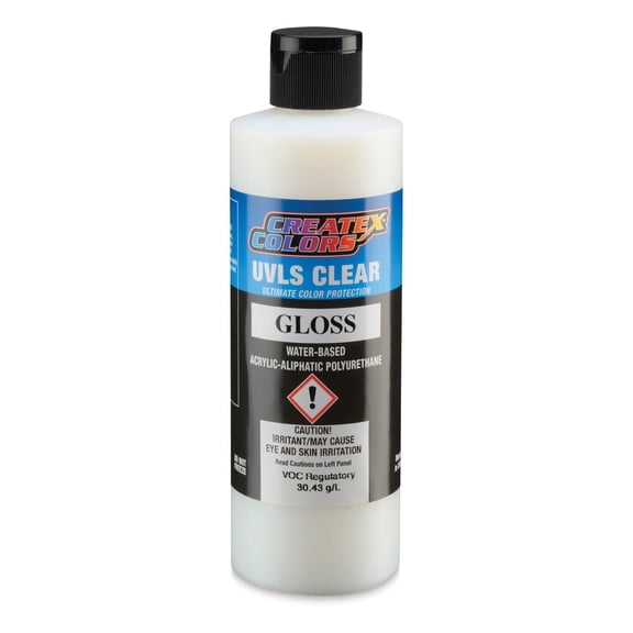Createx UVLS Clear Top Coat - Gloss, 8 oz