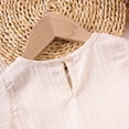 thumbnail image 6 of Cute Two Piece Sets for Girls Ruffle Short Sleeve Tops and Pants Outfits Toddlers Kids Lightweight Solid Color Casual Loungewear Suits Set, 6 of 8