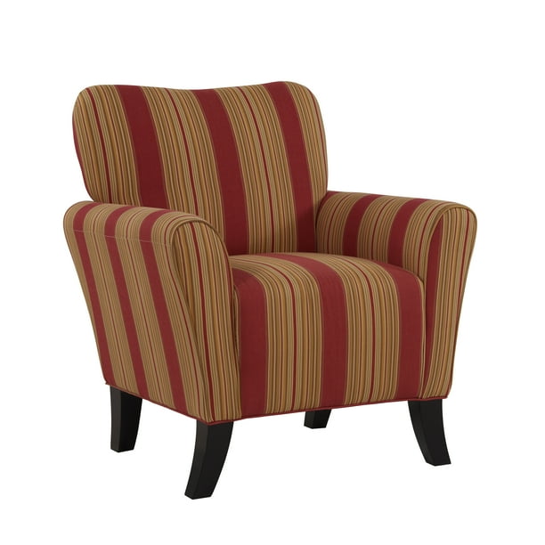 Homesvale Sugar City Accent Chair Crimson Red Stripe Com Homesvale Sugar City Accent Chair, Red Accent Chair Under 100