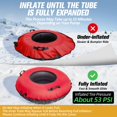 thumbnail image 4 of Tubo de nieve ZEALFEEL de goma con funda de lona para niños y adultos, 114 cm, 4 of 9