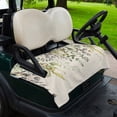 thumbnail image 2 of Golf Cart Seat Covers for 2 Seater,Eucalyptus Leaves Soft Microfiber Cart Seat Towel Blanket,Green Summer Botanical Rustic Absorbent Breathable Non Slip Bench Seats Protector for Golf Course 51"x31", 2 of 9