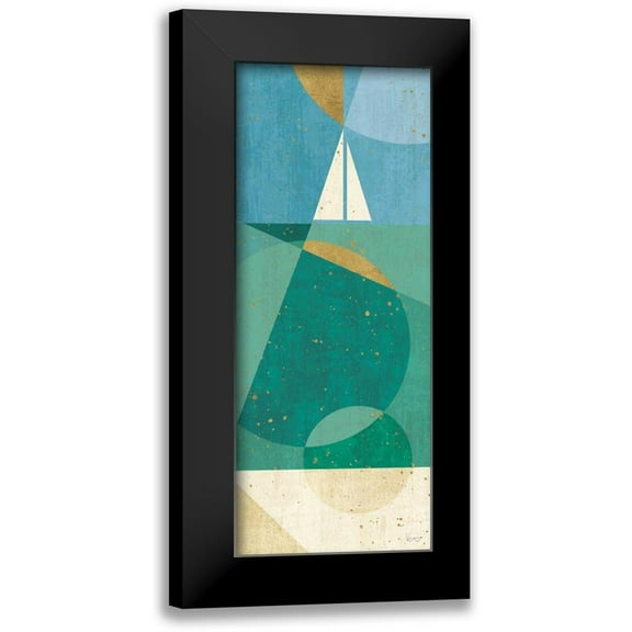Charron, Veronique 8x14 Black Modern Framed Museum Art Print Titled - Seascape II