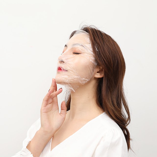 100Pcs Full Face Cleaner Paper Disposable Plastic Paper Masks Facial Beauty Healthy Tool