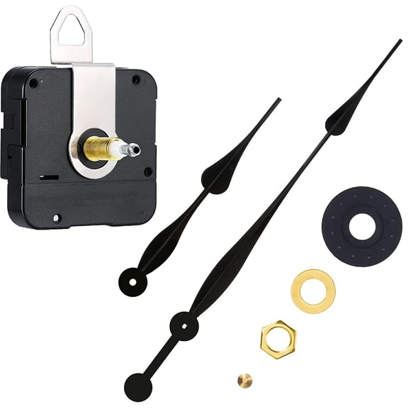 MEISO High Torque Quartz Clock Movement Clock Replacement Mechanism with 12 Inch Long Spade Hands for DIY Clock Mechanism kit