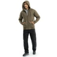 thumbnail image 2 of Wrangler Workwear Men's Durable Quilted Zip-up Fleece Hooded Jacket, S-3XL (Men's and Big Men's), 2 of 10