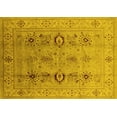 thumbnail image 1 of Ahgly Company Machine Washable Indoor Rectangle Oriental Yellow Industrial Area Rugs, 5' x 7', 1 of 4