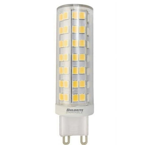 Pack of (2) 6.5 Watt 120V Dimmable Clear T6 LED Mini Light Bulbs with Bi-Pin (G9) Base  2700K Warm White Light  700 Lumens