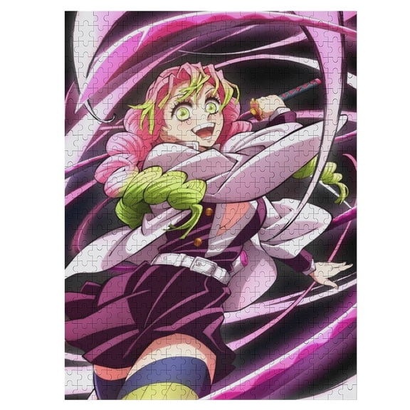 500 PCS Jigsaw Puzzle Demon Slayer Kanroji Mitsuri Wooden Puzzle Challenging Game Fun Artwork For Family Friends Gifts