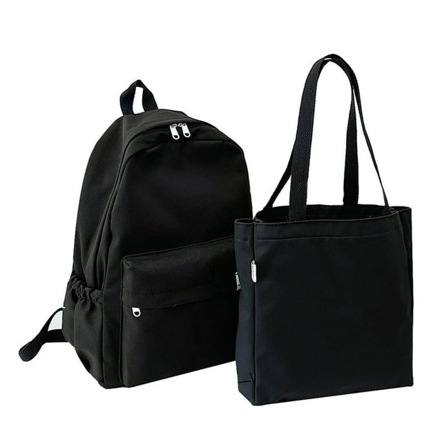 2pcs/set Femmes Sac à Dos de Voyage de Mode Sac d'École avec Sac à Main (Violet)