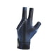 thumbnail image 2 of Guantes de billar de tres dedos para mujer. Artículos deportivos. Negro y azul, 2 of 9