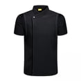 thumbnail image 1 of Chaqueta de chef uniforme,Chaqueta de chef de manga corta para mujer y hombre,uniforme,Ropa de cocinero Ropa de trabajo para chefs Ropa de trabajo para catering,Chaquetas de servicio de, 1 of 8