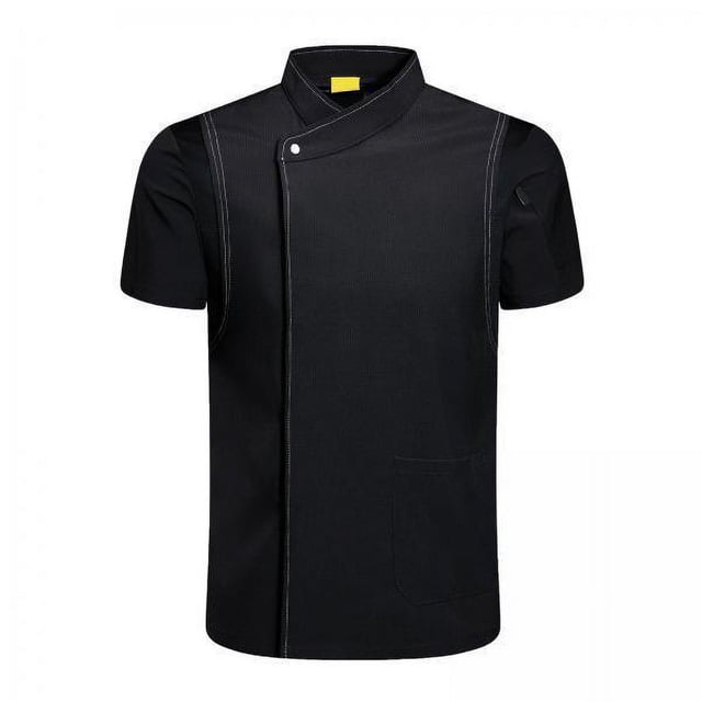 Chaqueta de chef uniforme,Chaqueta de chef de manga corta para mujer y hombre,uniforme,Ropa de cocinero Ropa de trabajo para chefs Ropa de trabajo para catering,Chaquetas de servicio de