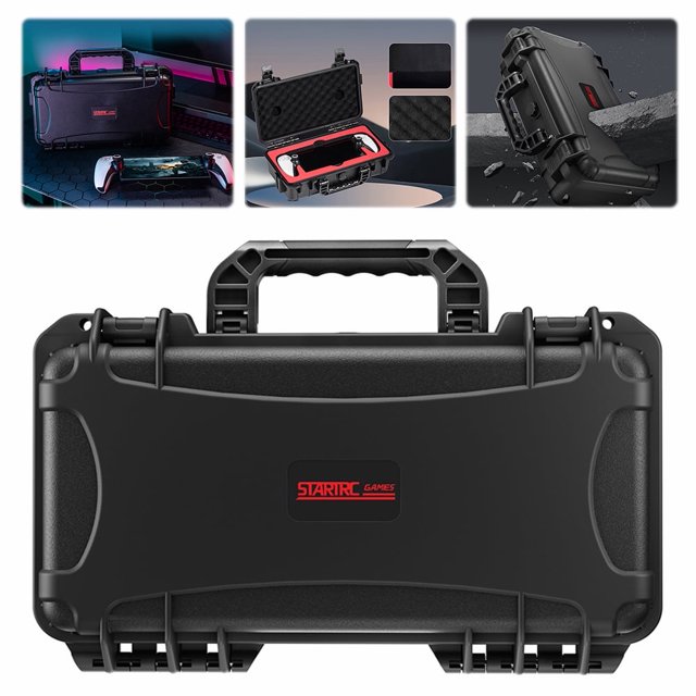 Estuche rígido de transporte jixopn, impermeable, portátil, bolsa protectora de viaje para PS5 Portal