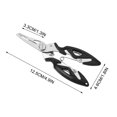 thumbnail image 3 of Ovzne Multi-Function Fishing Pliers - Stainless Steel Elbow Design With Scissors, For Pe Line Cutting, Hook Binding Changing, Lightweight 53G, Available In Black, Silver, Orange, 3 of 5