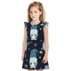 thumbnail image 1 of Fotbe Gnome and Snowflakes Vestido de Dormir para Niñas de 3 a 10 Años, Mangas Cortas, Estilo Princesa, Pijama Camisón con Mangas Voladas-Small, 1 of 6