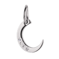 thumbnail image 1 of Charm para Pulsera LuckyLy, Dije Inicial Letra A, Acero Inoxidable y Zirconia Cúbica, Modelo Lizzy plateado Letra C, 1 of 7
