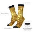 thumbnail image 6 of Women'S Novelty Funny Crew Socks Men'S Gold Coins Amazing Design Socks, 6 of 7