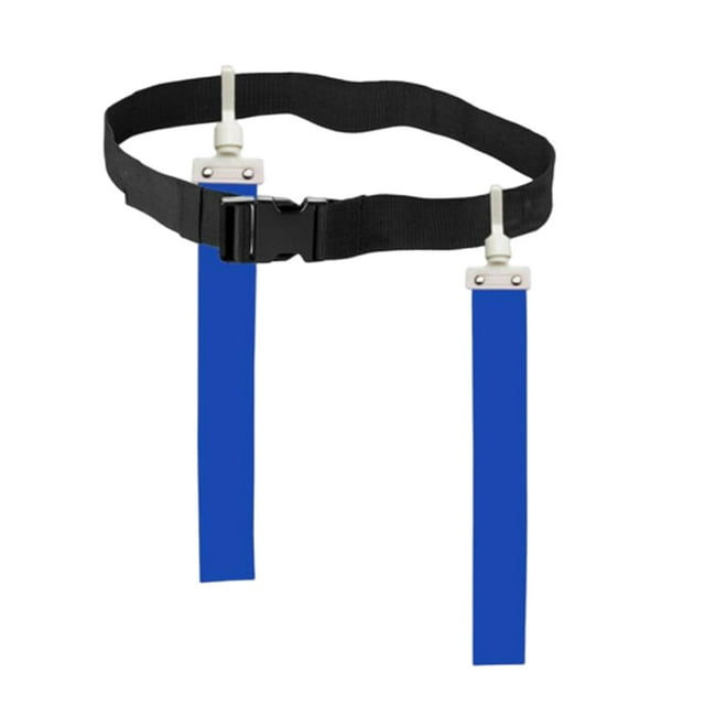 maskred Ceinture de Football Réglable pour Accessoires Extérieurs Équipement Bleu 120x5cm