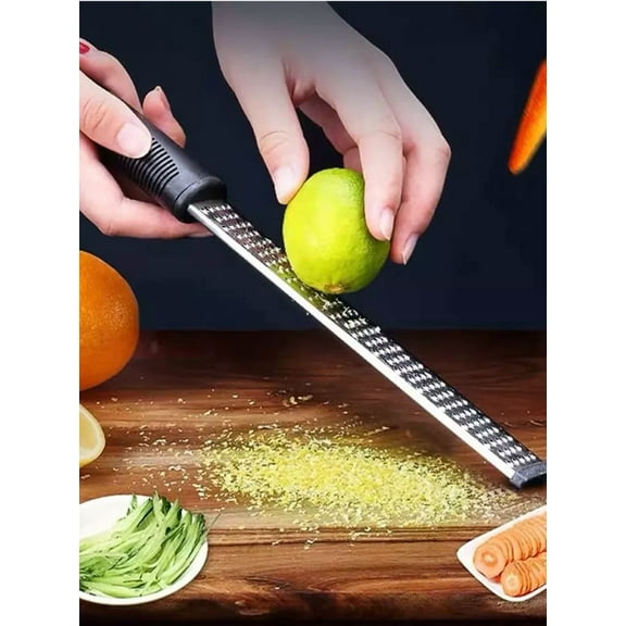 1Pc Multifunction Grater, Stainless Steel Lemon Grater With Anti-Slip Handle New