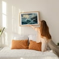 thumbnail image 3 of Crashing Waves on a Stormy Coast - Painting Seascape Ocean Waves Coast Nature Landscape Scenic Unframed Wall Art Print 32 x 48 inches, 3 of 7