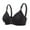 Black, variant on 3 Pack Women Front Closure Sports Bra Push Up Wirefree Yoga Bras Workout Gym Bra Top
