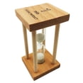 thumbnail image 1 of Reloj de Arena Sunnimix Temporizador de Madera Blanco, 1 of 6