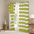 thumbnail image 3 of Homewish Fashion American Flag Black Out Curtains, Yellow Green Stripes Curtains Pack of 2 (42x63 Each), Modern Abstract Ombre Bedroom Curtains, Curtains and Drapes Bedroom Decor, 3 of 6