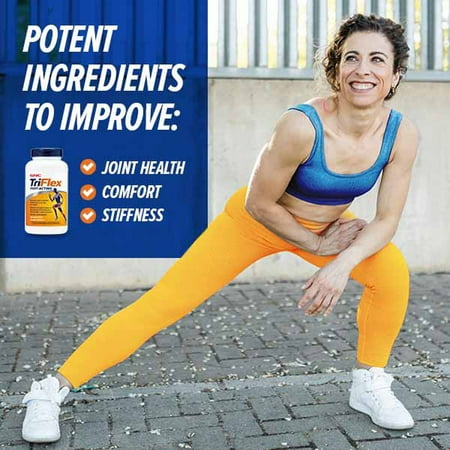 GNC TriFlex Fast-Acting | Improves Joint Comfort and Stiffness, Clinical Strength Doses of Glucosamine/Chondroitin and Boswellia- Plus Turmeric | 240 Caplets
