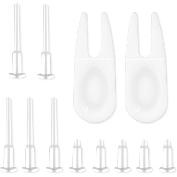 12 Pieces Exercise Ball Plug Replacement Kit Yoga Ball Fitness Exercise Ball Air Stopper Plug Pin Adapter Kit for Fitness Exercise Ball Inflatable Bed Pool