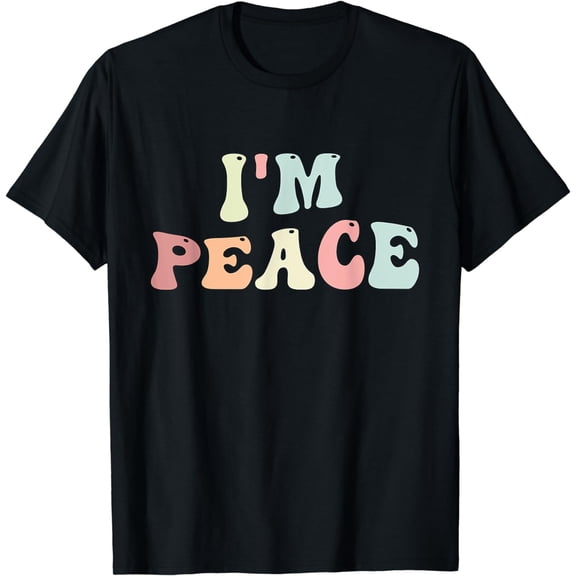 Im Peace I Come In Peace Matching Groovy Retro T-Shirt
