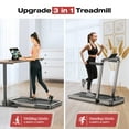 HAPPRUN Under Desks Treadmill, 2.5HP 2 in 1 Folding Treadmill with