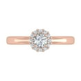 thumbnail image 3 of 1/3 Carat Round Diamond Engagement Ring in 10K Rose Gold (Ring Size 8.5), 3 of 5