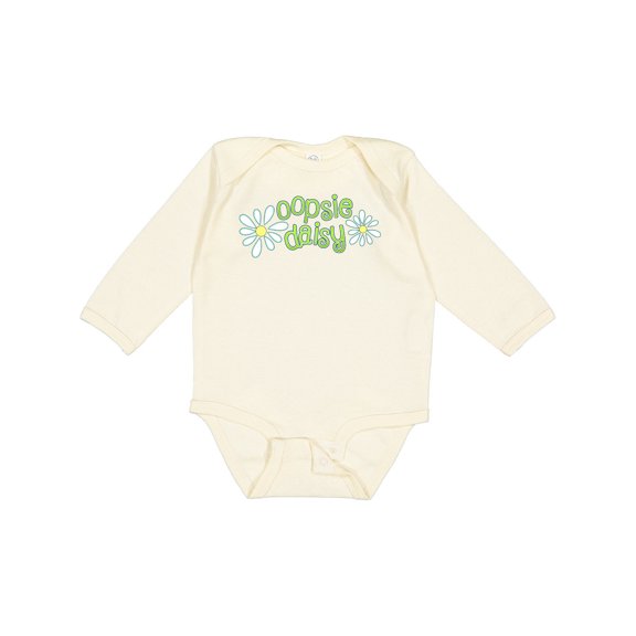 Inktastic Oopsie Daisy Boys or Girls Long Sleeve Baby Bodysuit