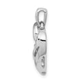 thumbnail image 2 of FB Jewels Sterling Silver Rhodium Diam. Heart Pendant, 2 of 3