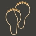 thumbnail image 2 of Brass Shower Curtain Hooks Rings Sliding Hooks for Bathroom Curtains - Set of 12 - Renovators Supply, 2 of 2
